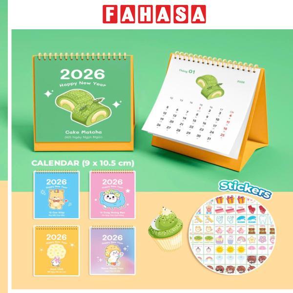 Lịch Bàn Mini - Cake Matcha