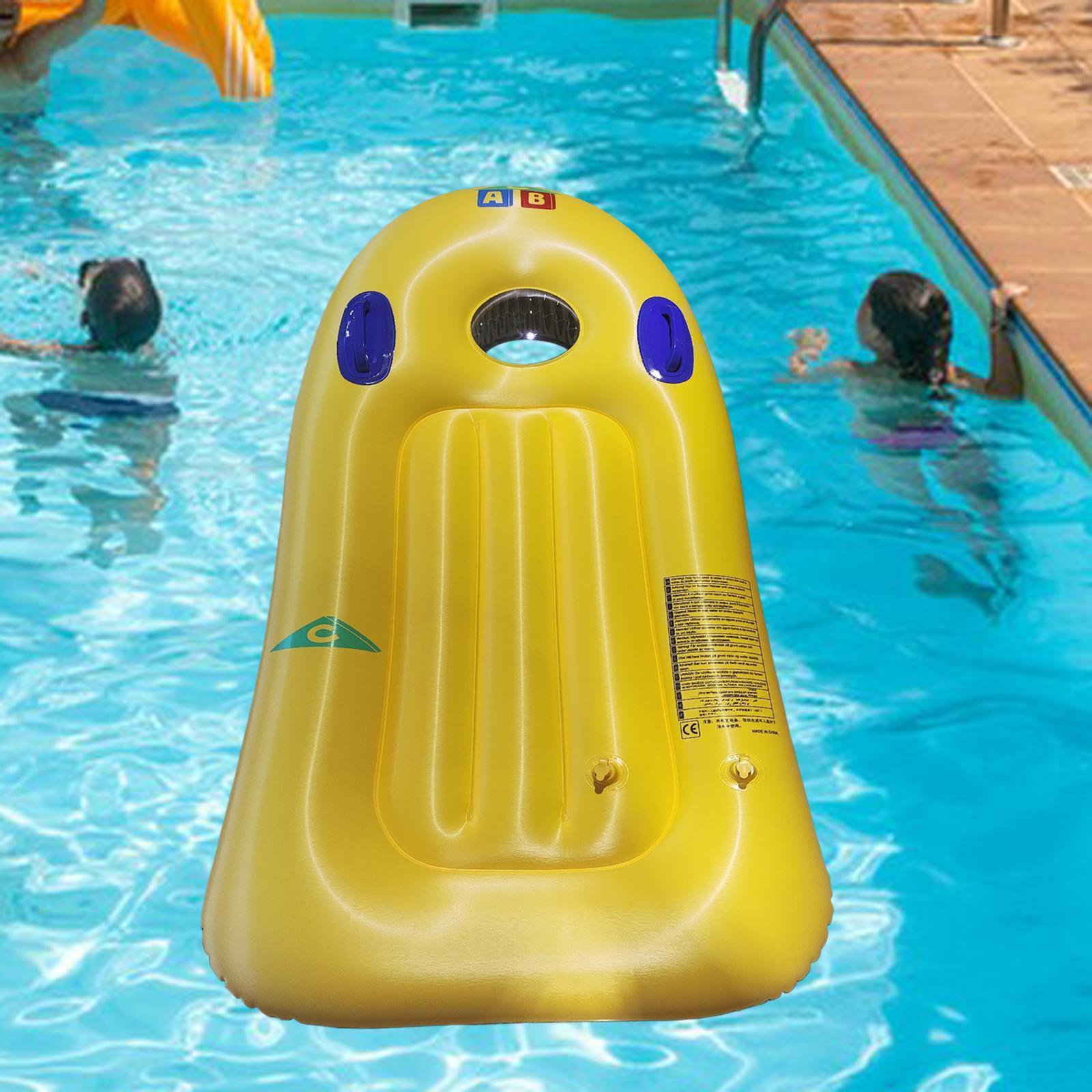 Surf Kickboard Kids Inflatable Surfboard Floating Surfboard Water Sports Swim Kickboard Inflatable Boards for Garden Slip and Slide Lawn