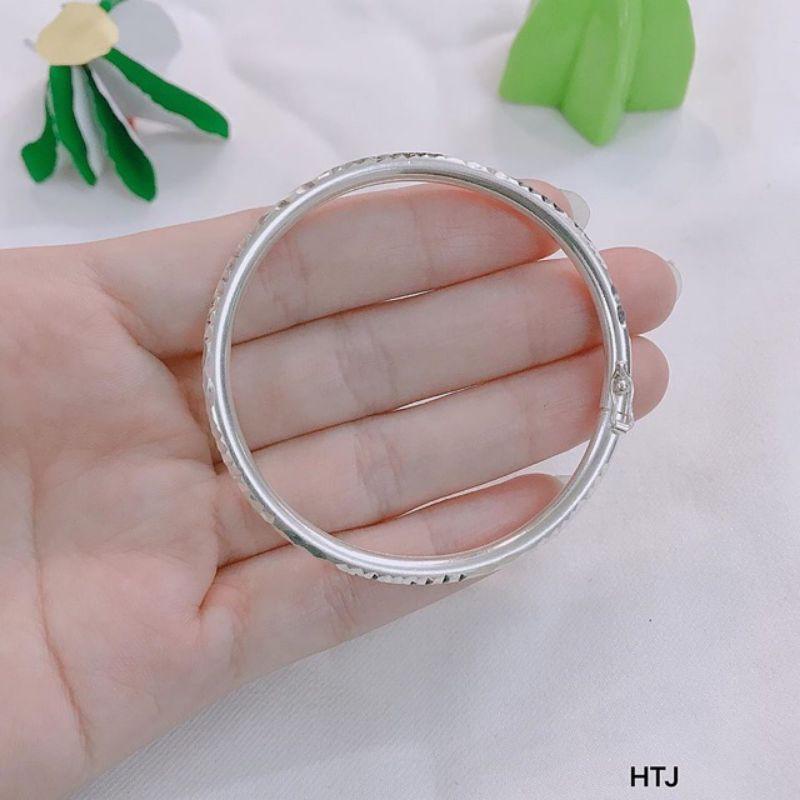 VÒNG TAY NỮ BẠC TA - LẮC TAY MẪU CỨNG DÁNG PHAY