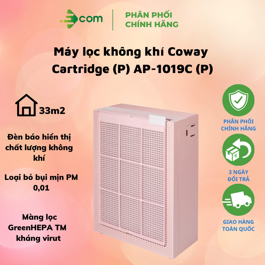 Máy lọc không khí Coway Cartridge AP-1019C - Hàng chính hãng