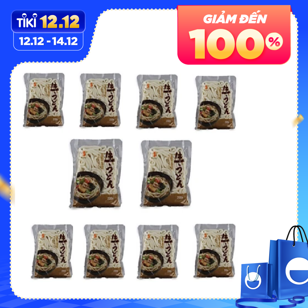Combo 10 Gói Mì Udon Tươi - Mì Fresh Udon - Nhập Khẩu Hàn Quốc