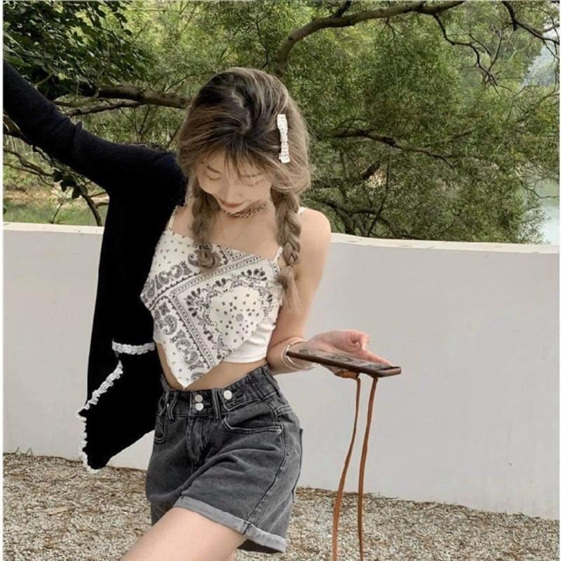Áo 2 dây len phối voan cực xinh lun ạ