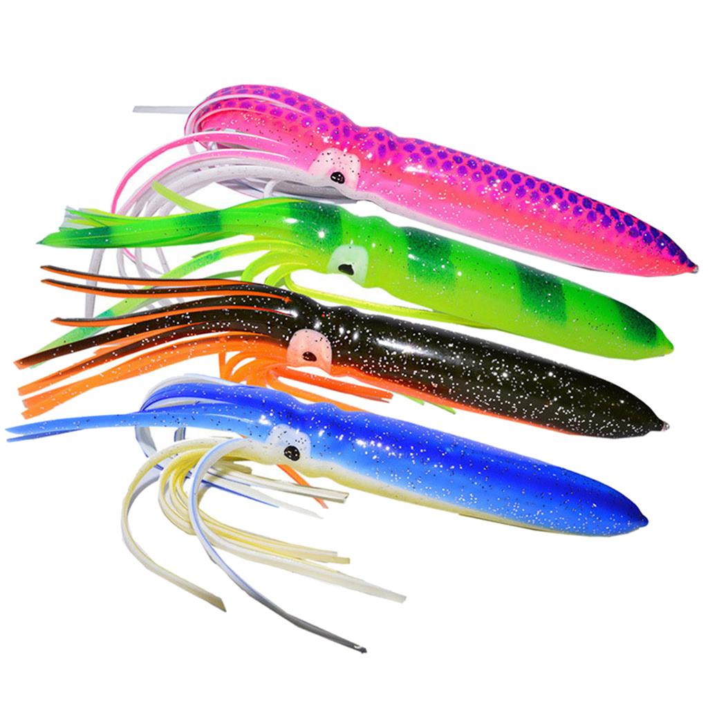2PCS Octopus Skirt Lure Soft Squid Fishing Lures Squids Skirts Baits