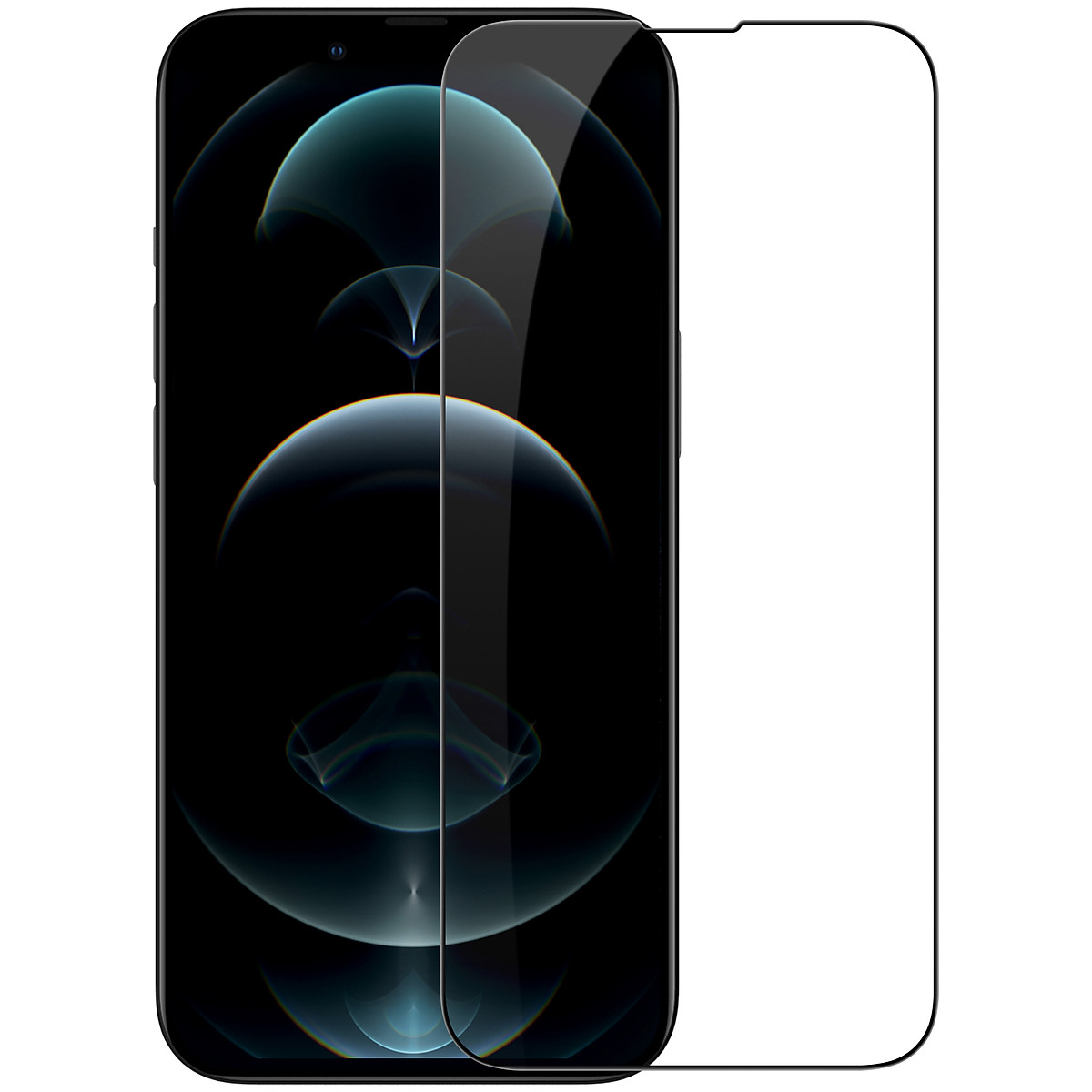 Miếng dán kính cường lực 3D full màn hình cho iPhone 13 Pro Max hiệu Nillkin Amazing CP+ Pro - hàng chính hãng