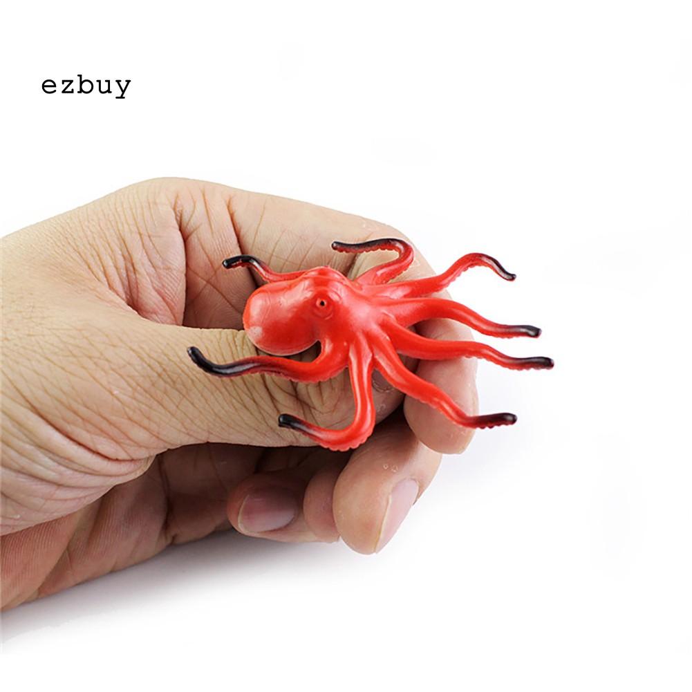 【EY】24Pcs Realistic Mini Sea Life Animal Whale Lobster Figures Educational Kids Toy