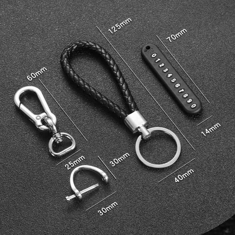 Móc khóa Chống Mất Với Bảng Số Điện Thoại Độc Đáo