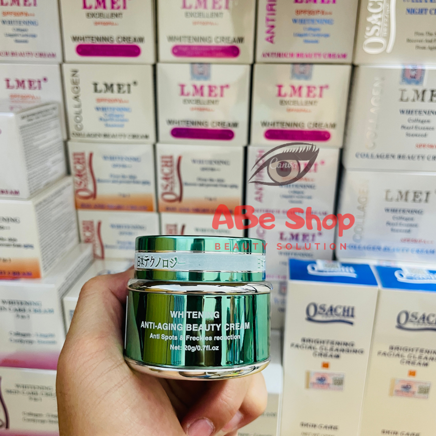 KEM LMEI XANH - LMEI WHITENING ANTI-AGING BEAUTY CREAM 20G