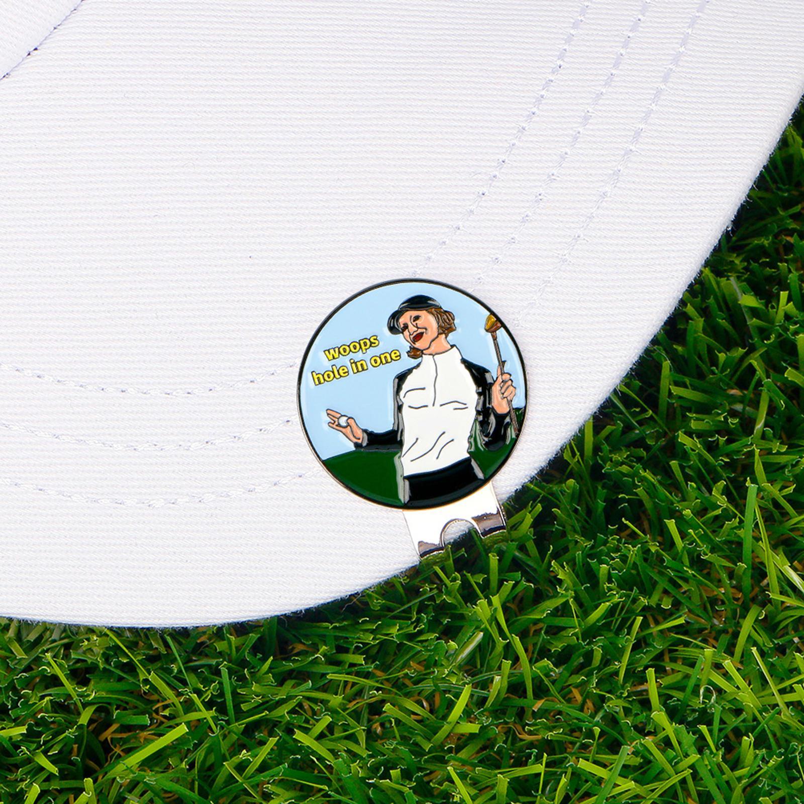 Golf Ball Marker Hat Clip 25mm Golf Ball Mark Tool Golf Hat Style A