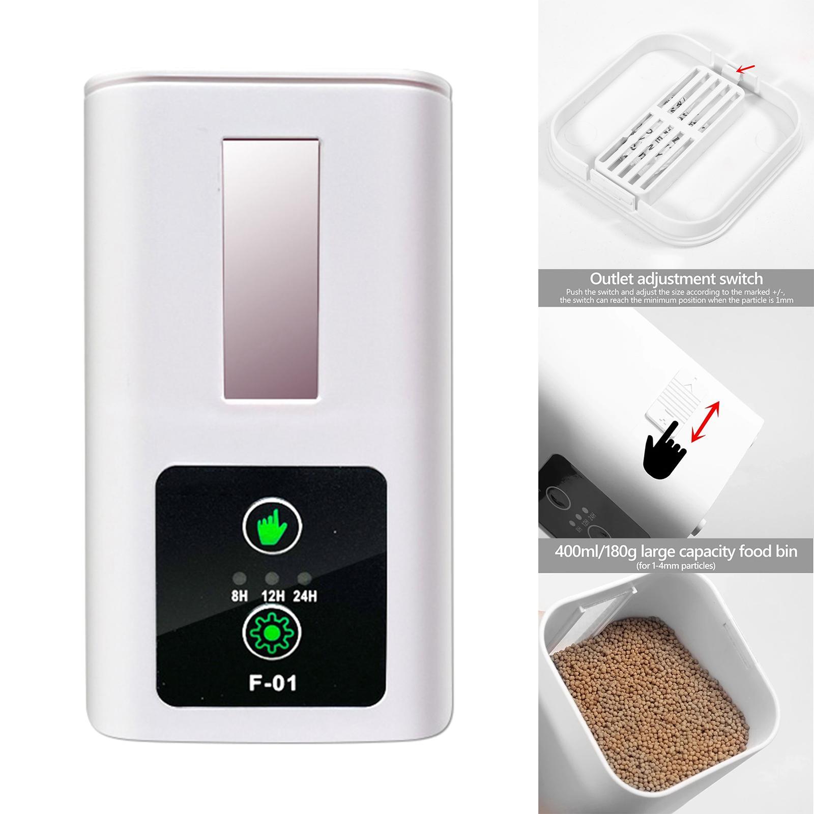 Auto Fish Feeder Pond Tank Feeder Fish Food Detachable for Holiday Outdoor