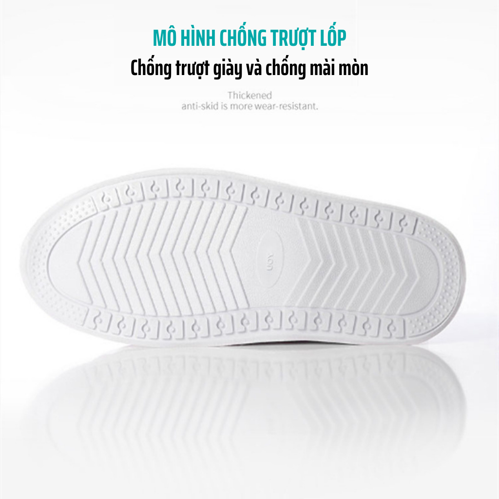 Ủng Bọc Giày Dép Đi Mưa Chống Nước Có Đế Chống Trơn Trượt Chất Liệu Cao Cấp Dài Tiện Lợi Bao Giày Không Thấm Nước Ủng Giày Siêu Bền Nhẹ Cổ Cao Trong Suốt Có Dây Khóa Kéo Chống Bẩn Cho Nam Nữ Đi Phượt Du Lịch Dã Ngoại