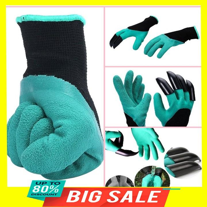 Găng tay làm vườn, trồng cây có móng cào đất tiện lợi