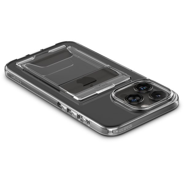 Ốp lưng dành cho iPhone 15 Pro Max Spigen Crystal Slot Dual Crystal Clear - Hàng Chính Hãng