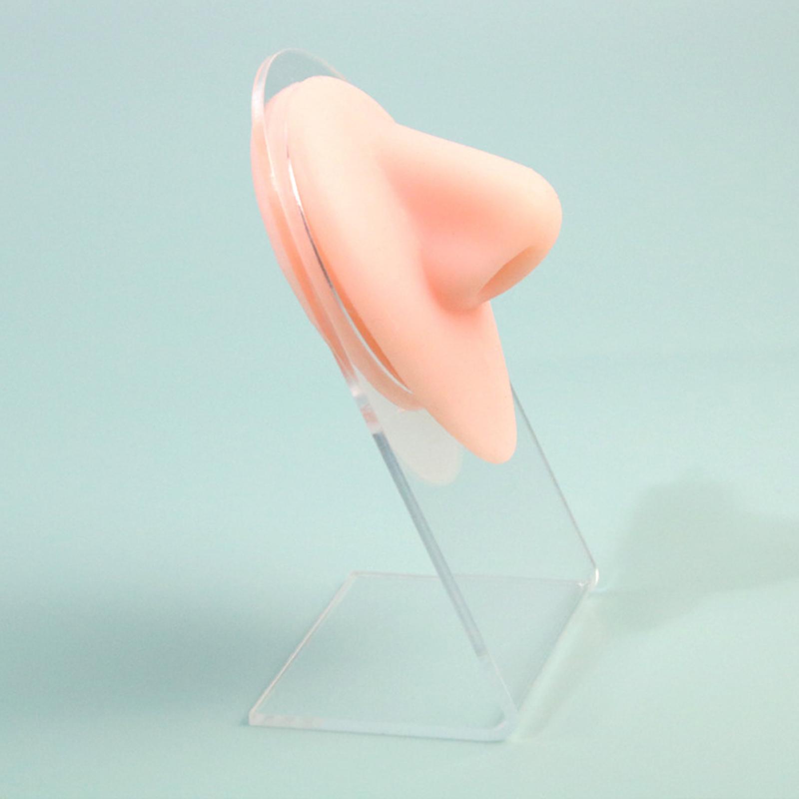 Soft Nose Model Display Silicone with Bracket Professional Tool for Jewelry