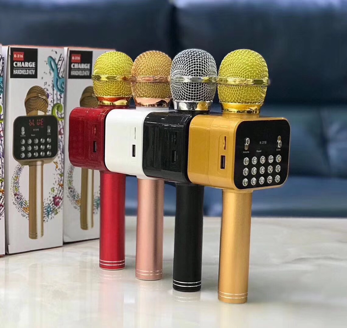 Mic Karaoke Bluetooth K-316 - Hàng Nhập Khẩu (Giao Màu Ngẫu Nhiên)