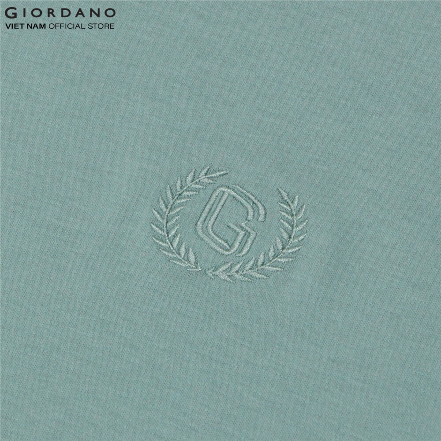 Áo Thun Nam Cổ Tròn Thêu Logo Liquid Touch Tee Giordano 01023246