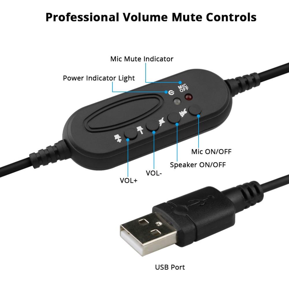 USB Tai Nghe Nhét Tai Nghe Tai Nghe Có Mic Tai Nghe Loại Bỏ Tiếng Ồn Có Thể Điều Chỉnh Được Gọi Cho tai nghe Kinh Doanh Máy Tính Game Thủ