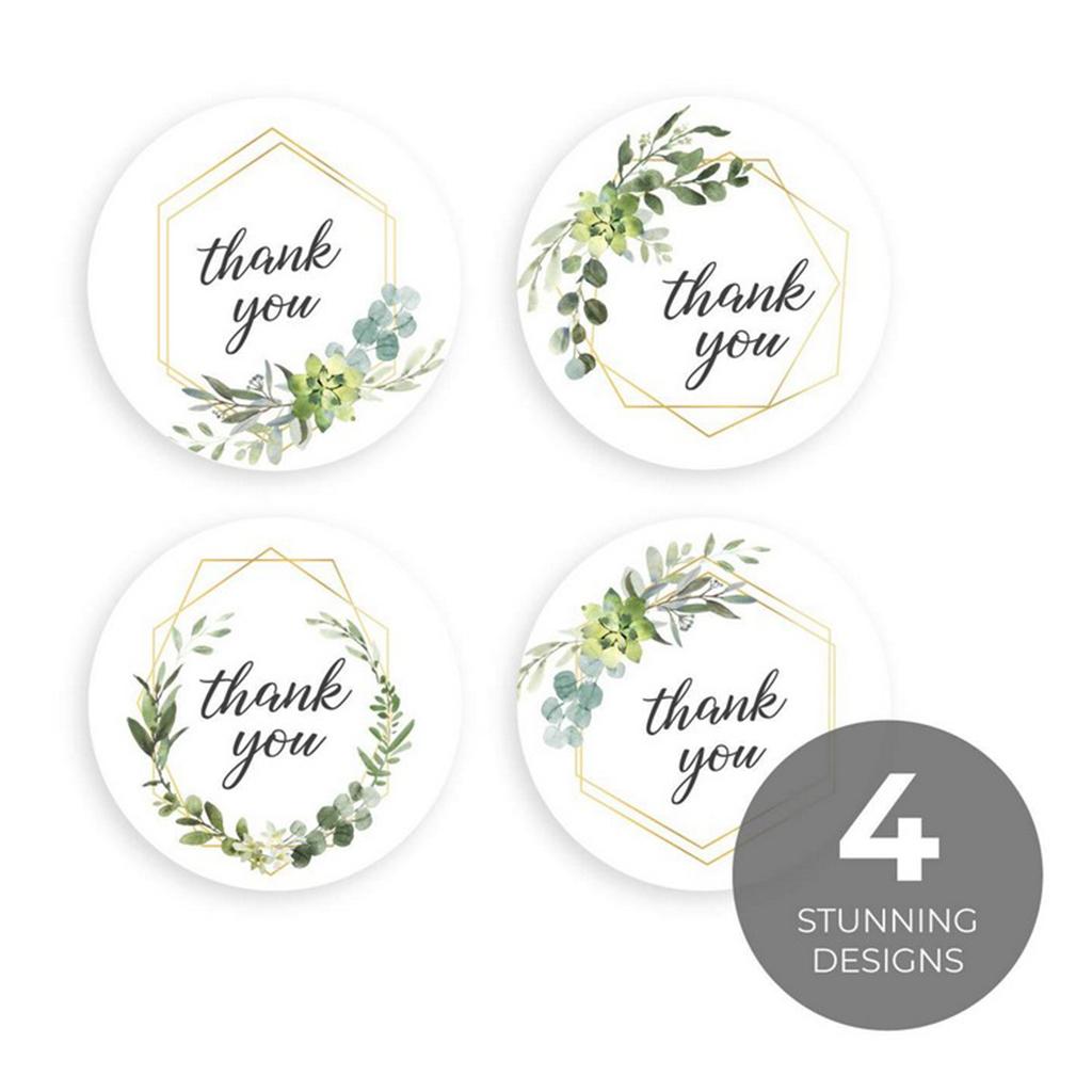 500 Cái/Cuộn Cảm Ơn Bạn Stickers Niêm Phong Tròn Nhãn Giấy DIY