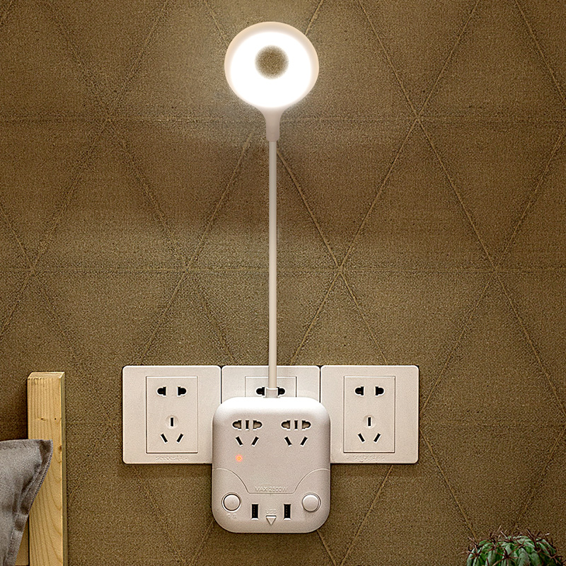 Ổ Cắm Đa Năng Có Cổng USB Tích Hợp Đèn Led Diều Chỉnh Độ Sáng
