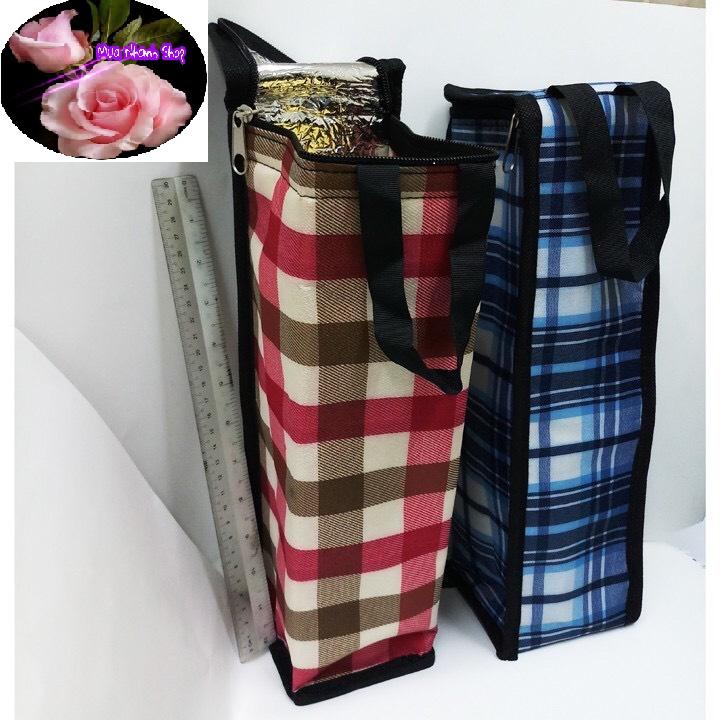 Túi giữ nhiệt đựng chay nước suối bình sữa cho bé 10x10x25 cm cao/10x10x35 cm cao