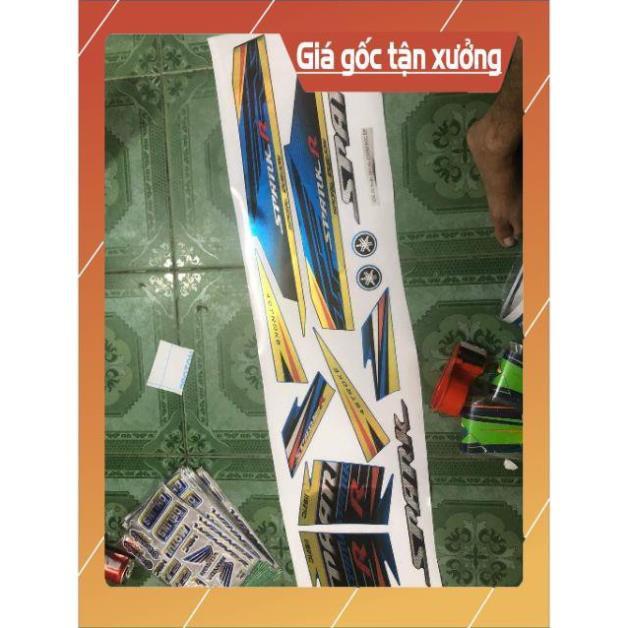 Tem rời sirius spark mẫu mới chất liệu Crom cao cấp hàng xịn dán xe đen