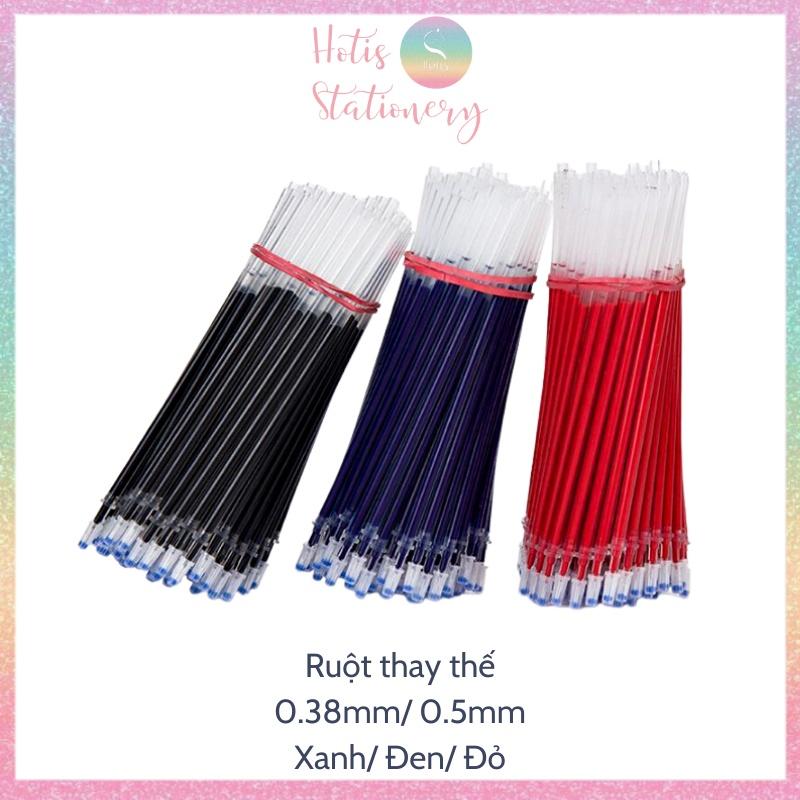 Bút gel vỏ màu lì viết êm không lem sử dụng hàng ngày - Đầu bút 0.5mm/ 0.38mm - Xanh/ Đen/ Đỏ PE008