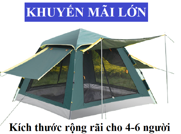 Lều tự bung cho gia đình siêu thoáng