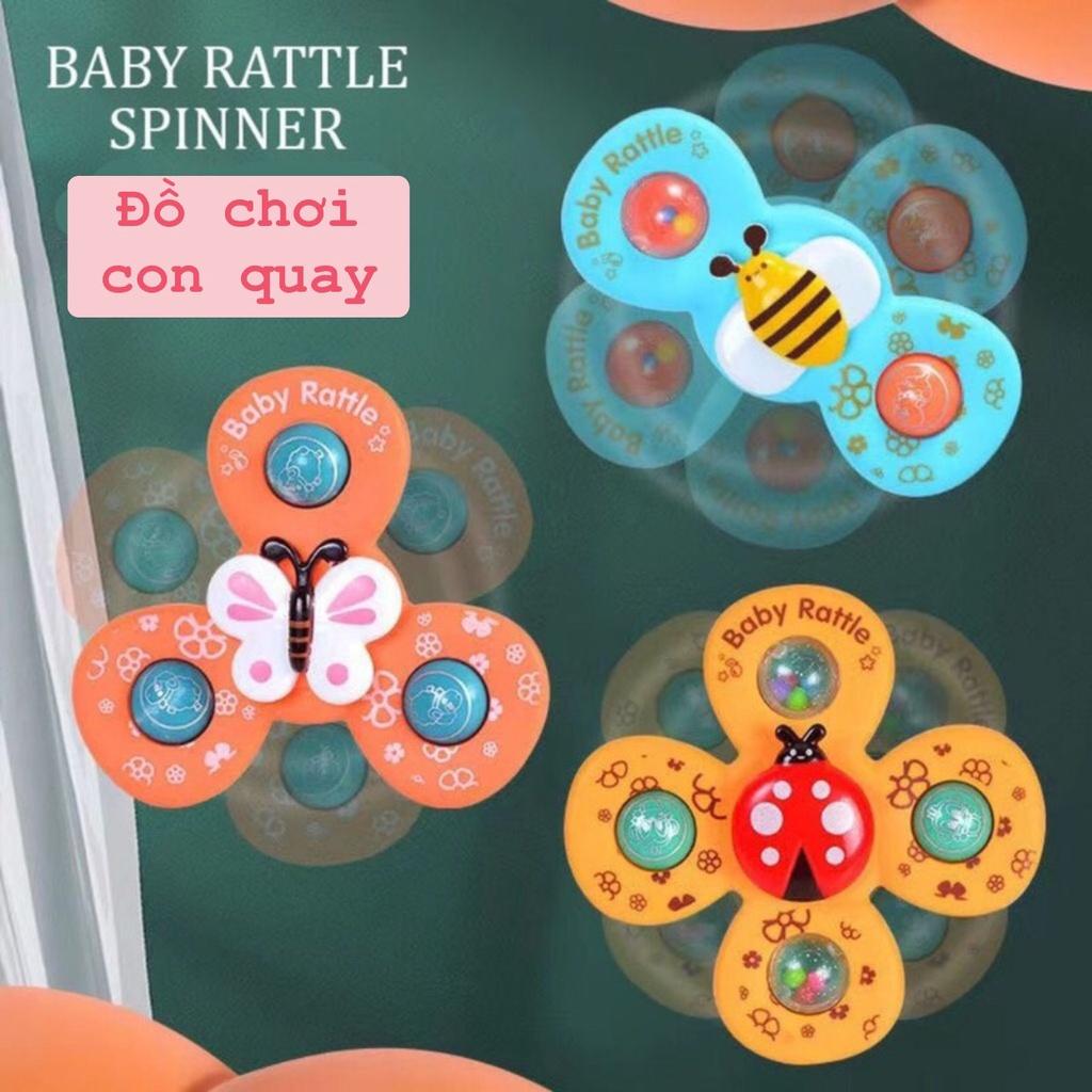 ️MẪU MỚI NHẤT 2022️ ĐỒ CHƠI SET 3 CON QUAY SPINNER HÌNH CÔN TRÙNG VUI NHỘN VÀ AN TOÀN CHO BÉ