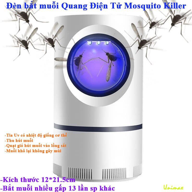 Đèn bắt muỗi quang điện tử Mosquito Killer dùng tia UV bằng nhiệt độ cơ thể thu hút muỗi cổng USB