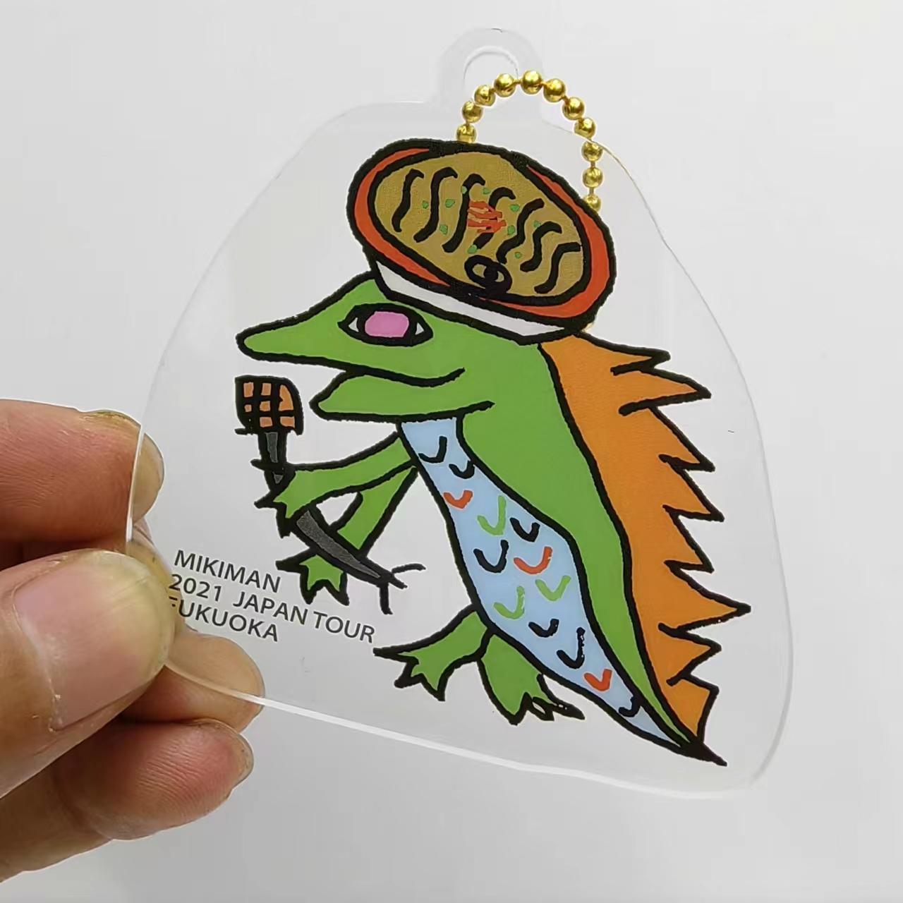 Phụ kiện Keychain mặt dây chuyền Acrylic đáng yêu của côn trùng