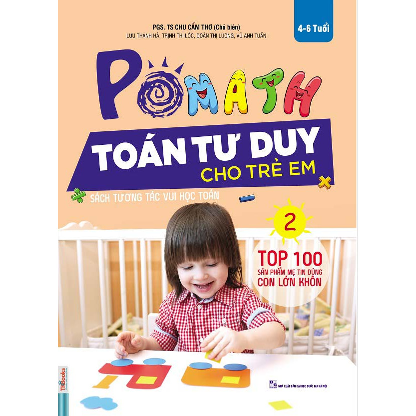 POMath-Toán tư duy cho trẻ em tập 2-Sách học toán tư duy toán- Toán tư duy cho trẻ em từ 4 – 6 tuổi-Mcbooks