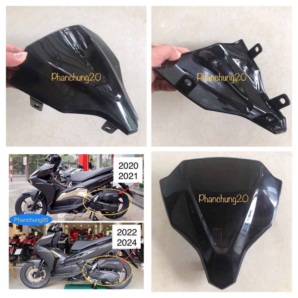 KÍNH CHẮN GIÓ DÙNG CHO ĐỜI XE AB 125 LÊN MÃO 150 / 160 cc - AB 2020 2021 VÀ AB 2022 2023 2024