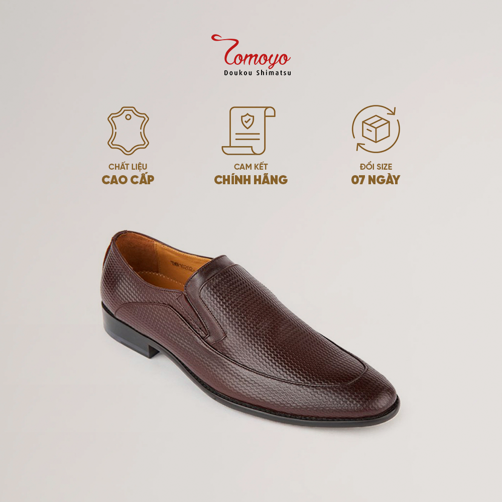 Giày tây nam Loafer Tomoyo vân sọc nhỏ TMN10202