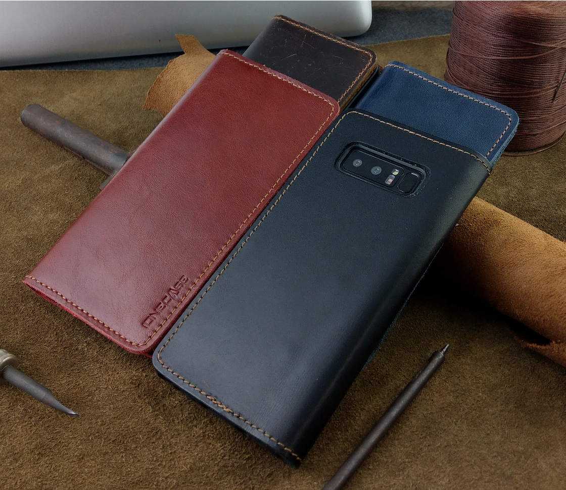 Bao Da dành cho Samsung Galaxy Note 8 Handmade Da Bò Thật