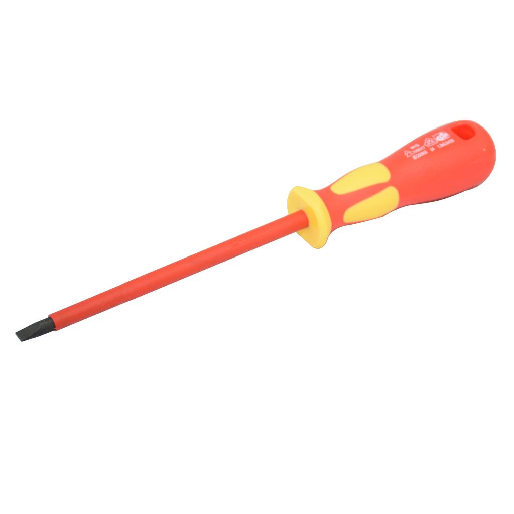 2Pcs Flat Insulated Screwdriver Flat Terminal Block Screwdriver Power Tools