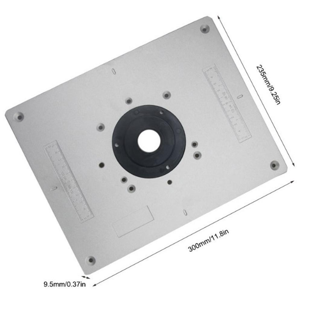 Router Table Insert Plate Aluminum Alloy Woodworking Engraving DIY Tools