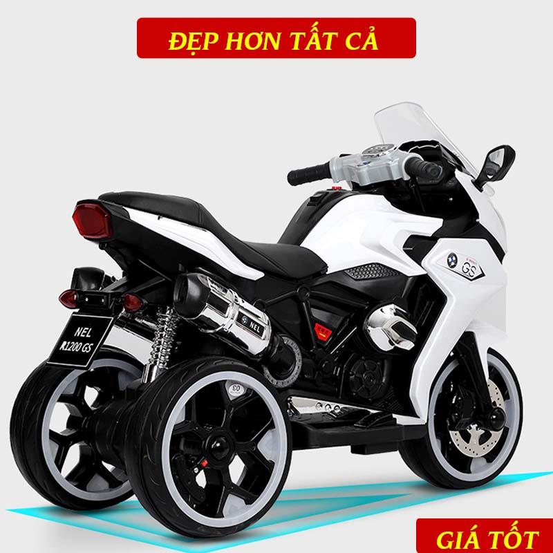 Xe Máy Điện Trẻ Em NEL-R1200GS Kiểu Dáng Thể Thao, Cực Bền, Nhựa Cao Cấp Cho Bé Từ 2 Tuổi Trở Lên