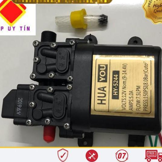 Bơm tăng áp mini 2 động cơ mạnh mẽ điện 12V