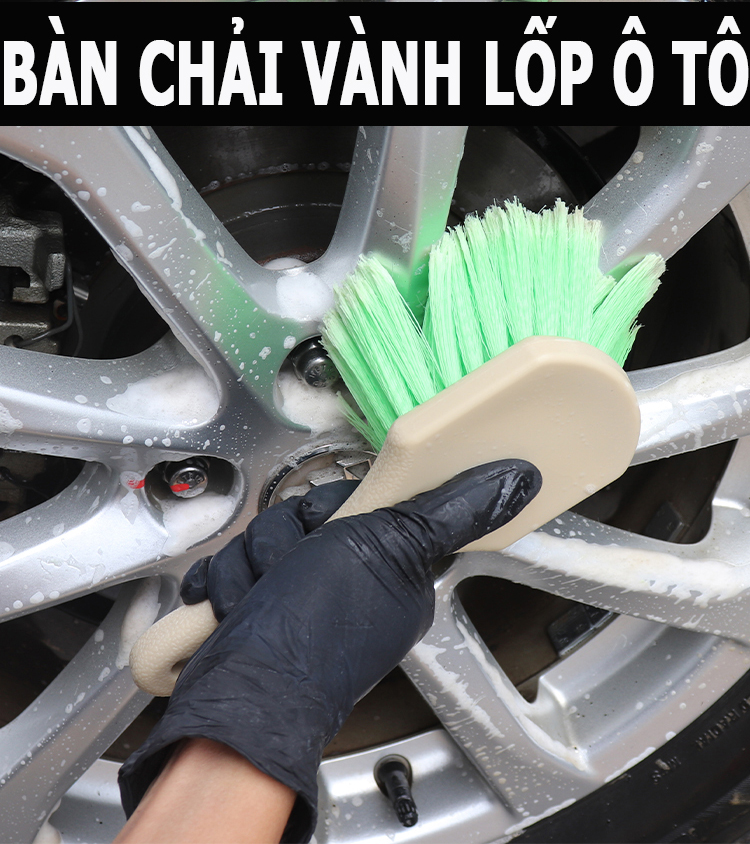 Bàn Chải Cọ Lốp Ô Tô; Dụng Cụ Rửa Xe Oto Xe Hơi; Bàn Chải Chà Xe Máy; Cọ Vành Xe Đạp