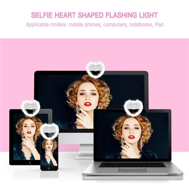 Đèn Led Tròn Kẹp Điện Thoại Hỗ Trợ Chụp Ảnh Selfie Có Thể Sạc Lại