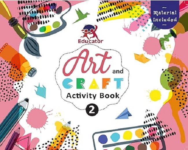 Art and Craft Activity Book 2 for 5-6 Year old kids with free craft material