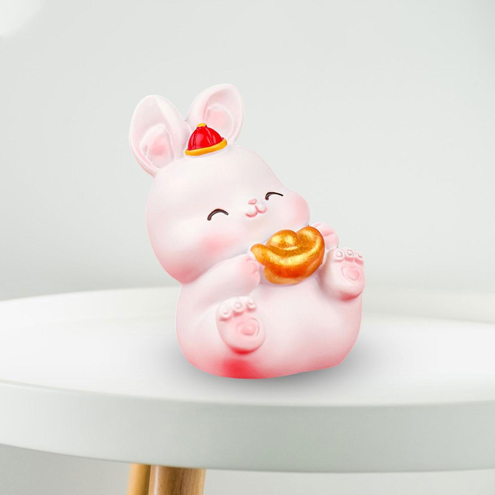 Tượng Hình Thỏ Trang Trí Năm Mới Trang Trí Sân Vườn Kệ Tủ Hàng Hiên