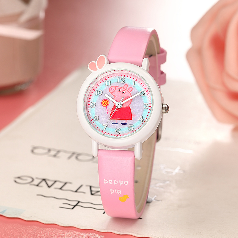 Đồng hồ trẻ em heo peppa cao cấp siêu dễ thương