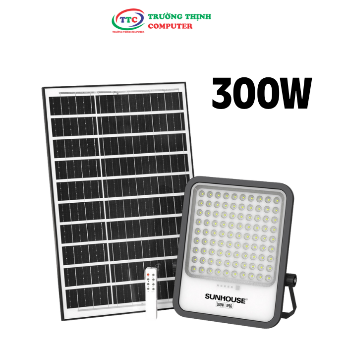 Đèn pha năng lượng mặt trời ECO SHE-LECPLSE01.300W