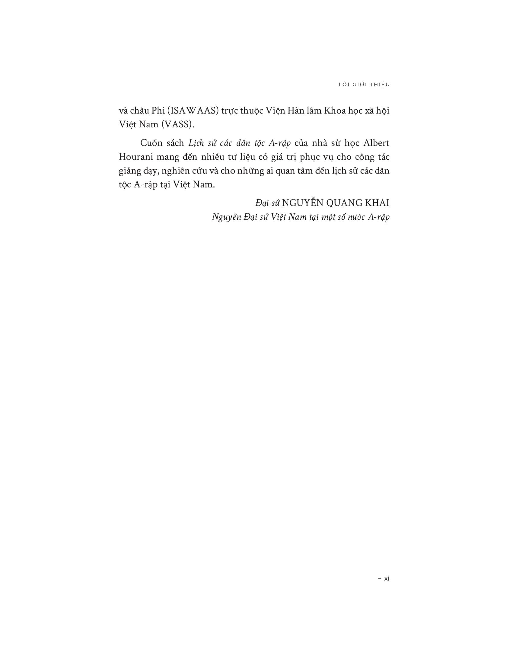 Sách - Lịch Sử Các Dân Tộc A-Rập - Bìa Cứng
