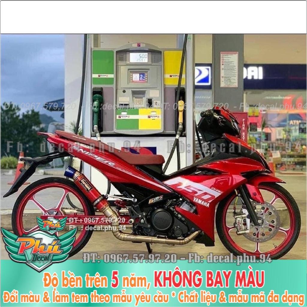 Tem Rời Exciter 150 đỏ sniper indo