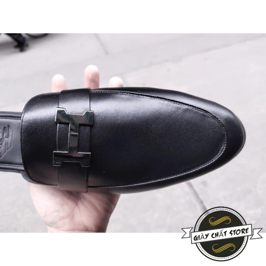 Giày sục nam da Pu nguyên tấm bảo hành 1 năm 2H – S04
