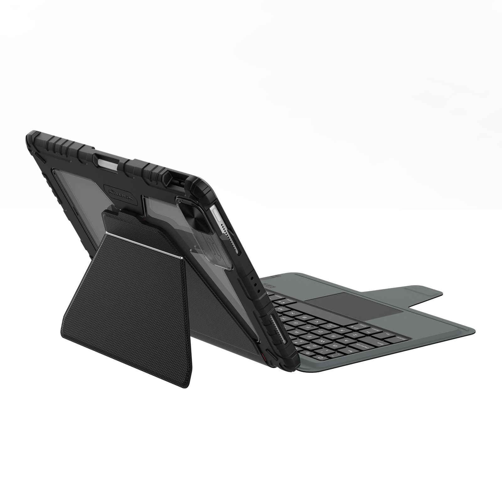 Bao Da Kèm Bàn Phím cho iPad Pro 11 &amp; iPad Pro 12.9 2020/2021/2022 / iPad Air 5/4 Nillkin Bumper Link Combo Case Keyboard - Hàng Chính Hãng