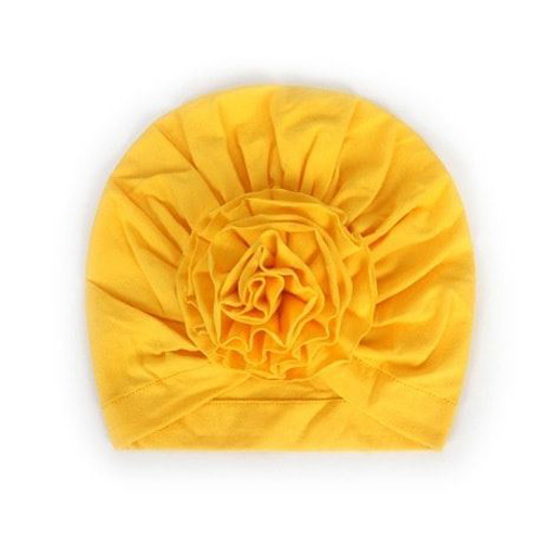 Nón thun turban kết hoa cho bé gái