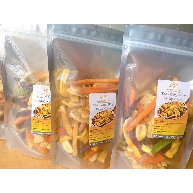 Trái cây sấy thập cẩm Di Linh_Đà Lạt hàng chuẩn loại 1  250Gram
