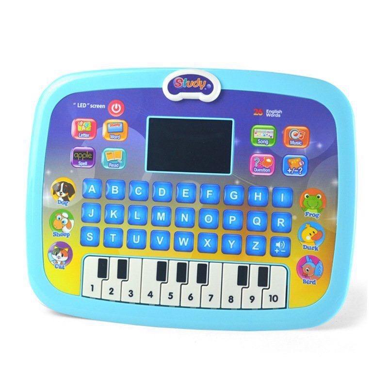 Laptop thông minh vui học xanh - hồng có đèn led